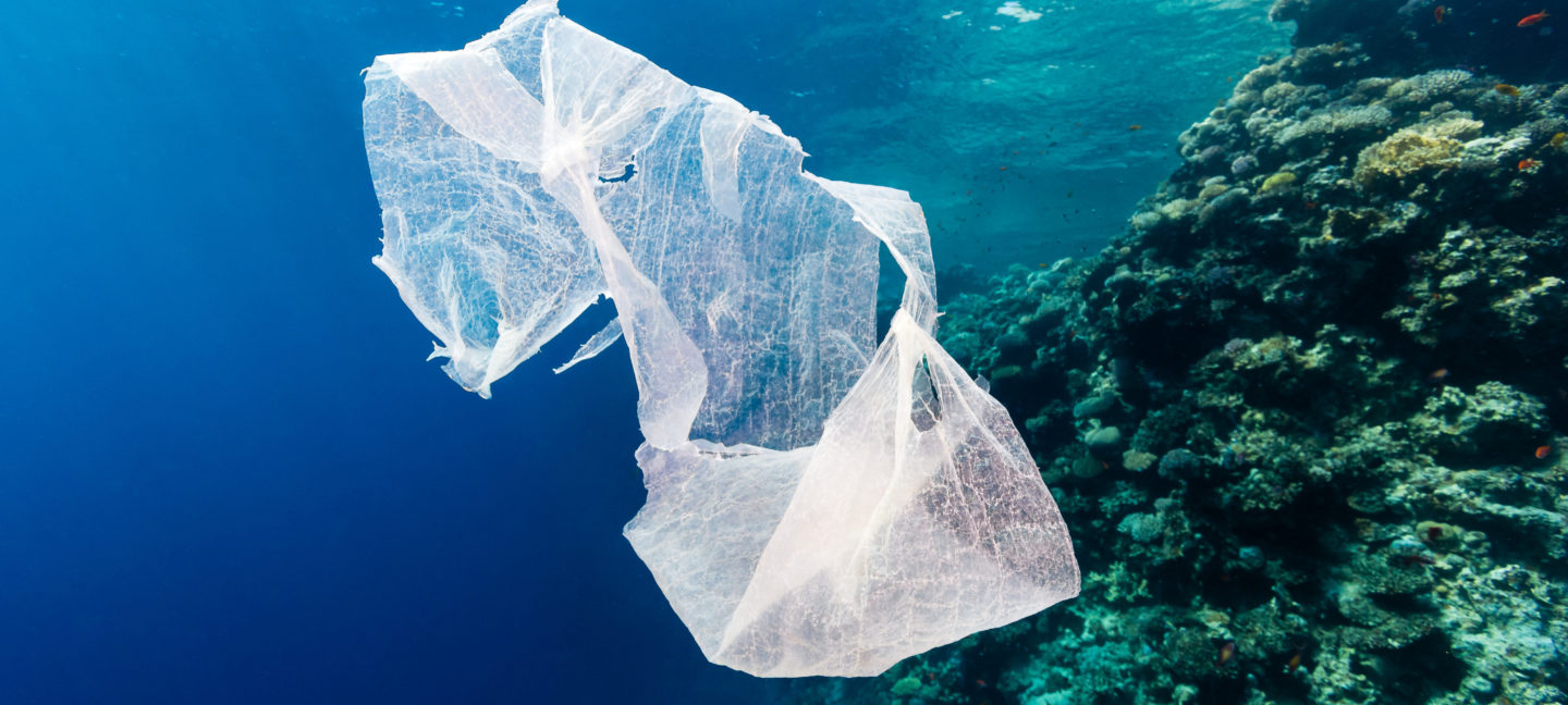 Plast som flyter i havet